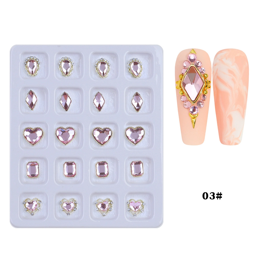 Spot Nail Art Legierung Nail Art Dekoration Liebe Diamant Kristall Schmetterling Symphony Geformt Diamant Strass