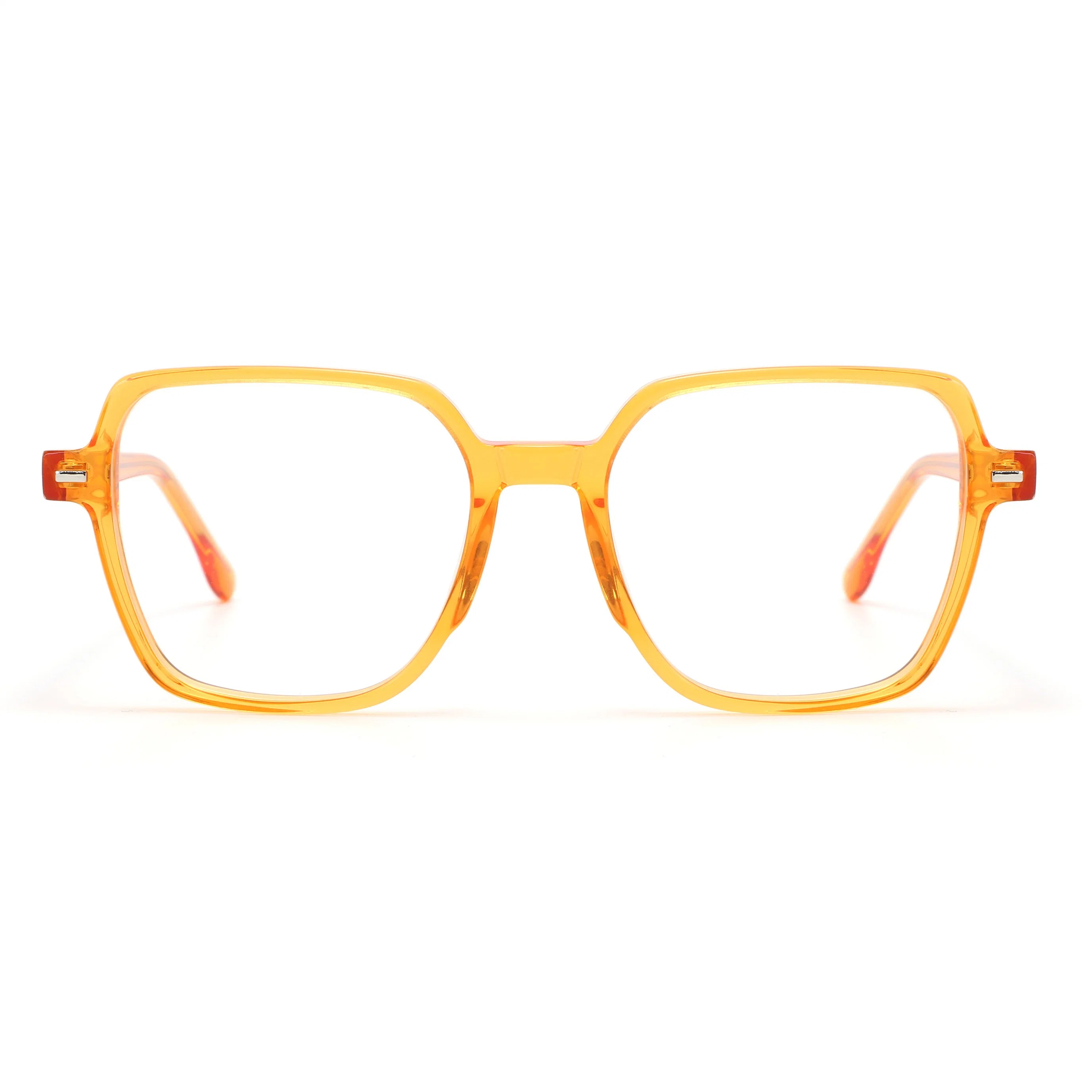 Wholesale Price Eyewear Manufacturer Colorful Acetate for Unisex Square Retro Fashion Style Optical Frame