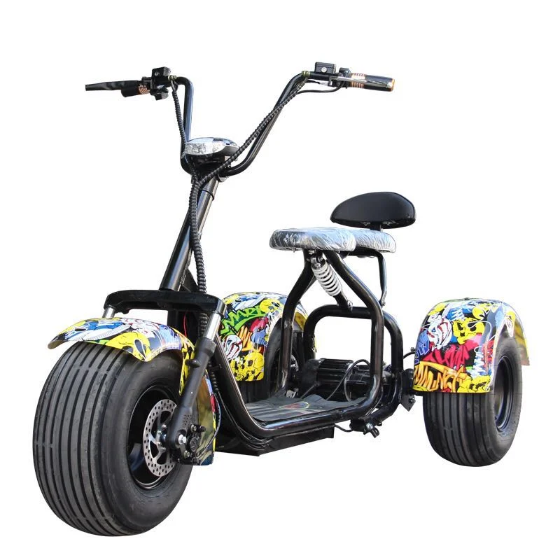 3 Roda Elétrica Wide Wheel 1000W Big Power Bike Scooter Citycoco à venda para Adulto Big Scooter