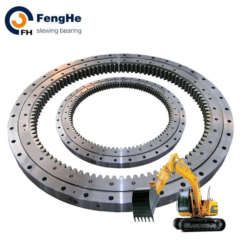 Оптимизированная конструкция Выбор поворотного подшипника большого диаметра легкий вес внешней шестерни с фланцем