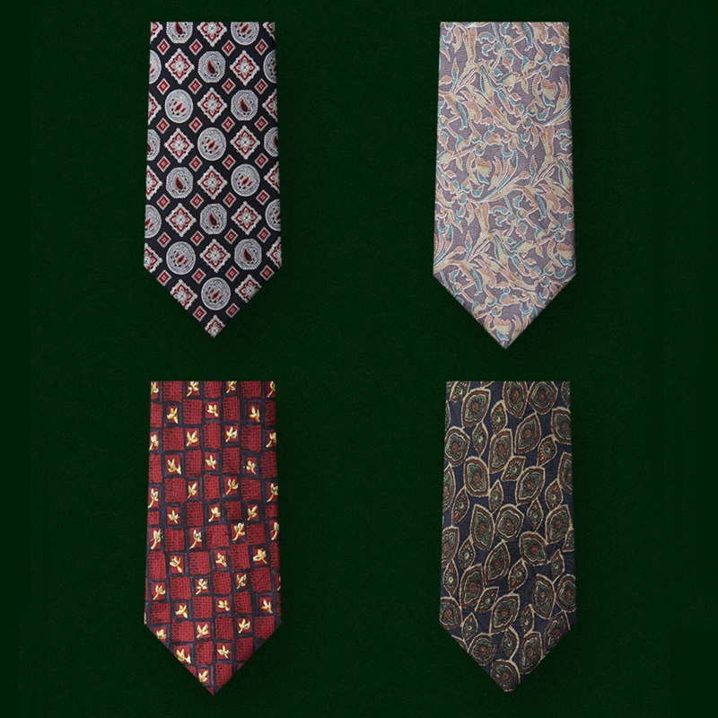 Gift Box Mens Fashion Jacquard Woven 100% Silk Ties for Mens Wedding Business Suits