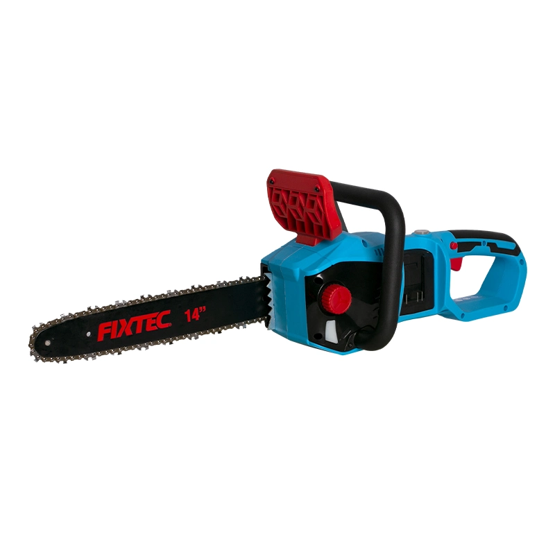 Fixtec Power Tools Sierra de cadena máquina de corte Mango eléctrico una mano Carpintería 14 pulgadas Chainsaw sin escobillas