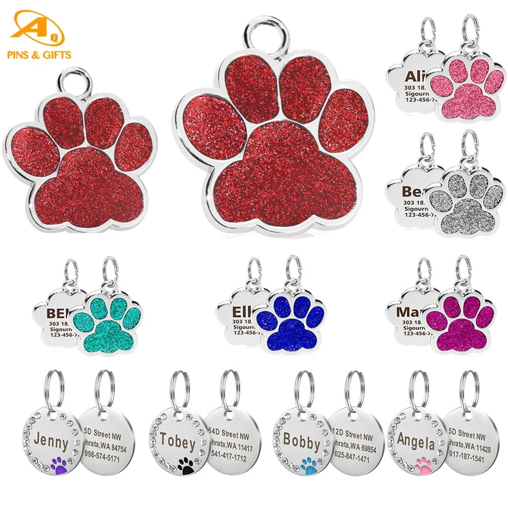 Gay Pride Necklace Wholesale/Supplier Dog Tag Silicone Rubber Ring Stamping Machine Cheap Custom Wolverine Circle Steel Pronted Photo Pet Accessories