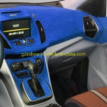 Autocollant intérieur de voiture bleu Allcantara