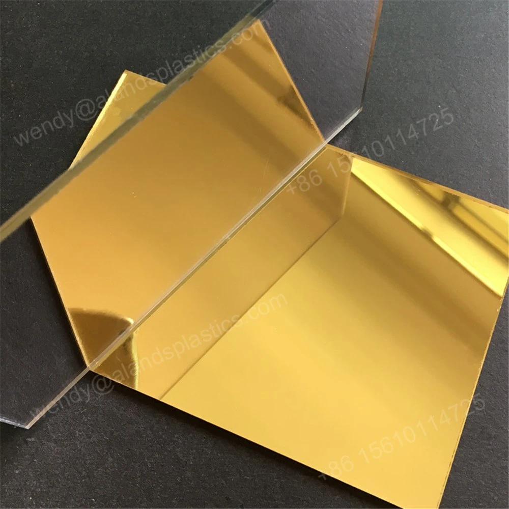 Professional Manufacturer Advertising 3mm 4*6 Gold Pleksi Acrylic Mirror Sheet Acrylic Mirror Sheet