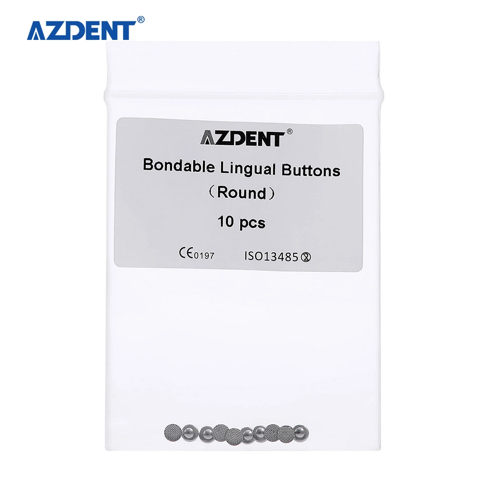 Hot Sale Azdent Dental Supplies Smoot Bondable Nيتحدث الأزرار (Round) 10 حزم/حقيبة