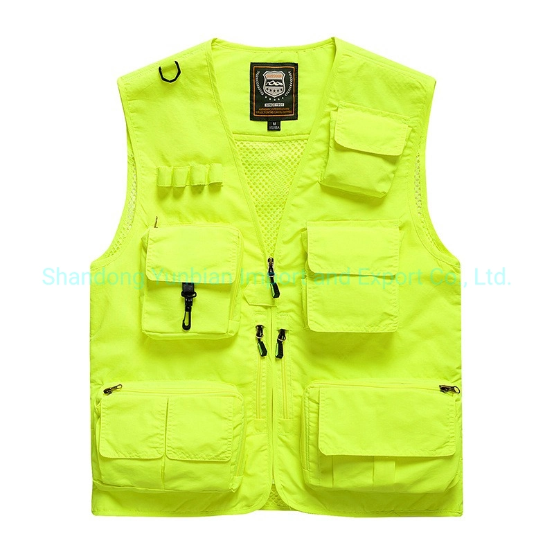 Spot Wholesale Multi Pocket Zippered Vest Multi Pocket Work Vest