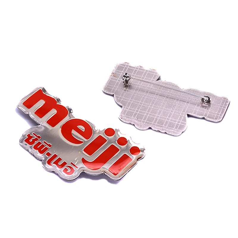 Factory Custom Made Plain Nickel Plated Alloy Name Plate Manufacturer Customized Organization Club Nameplate Bespoke Metal Blank Engravable Safety Pin Badge