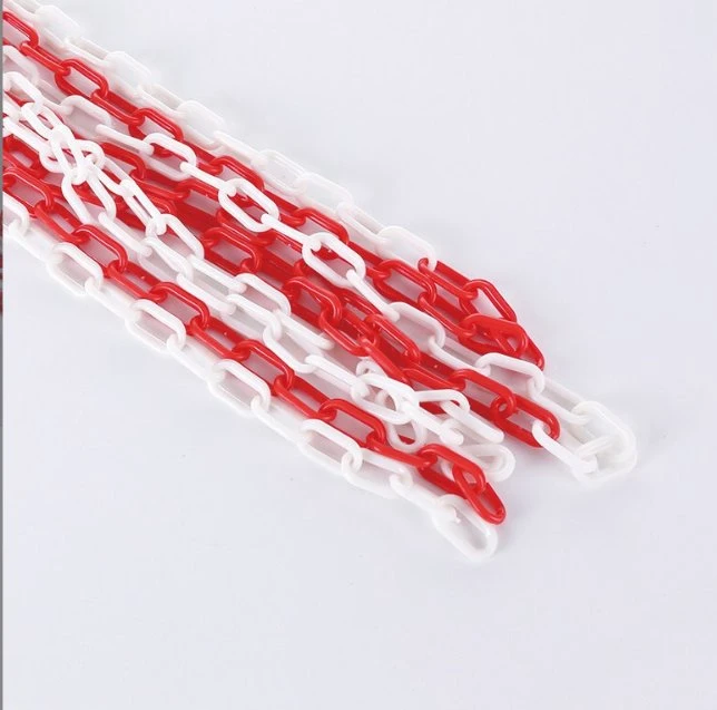 6mm Colored Traffic Roadway Safety Plastic Chain for Traffic Cones