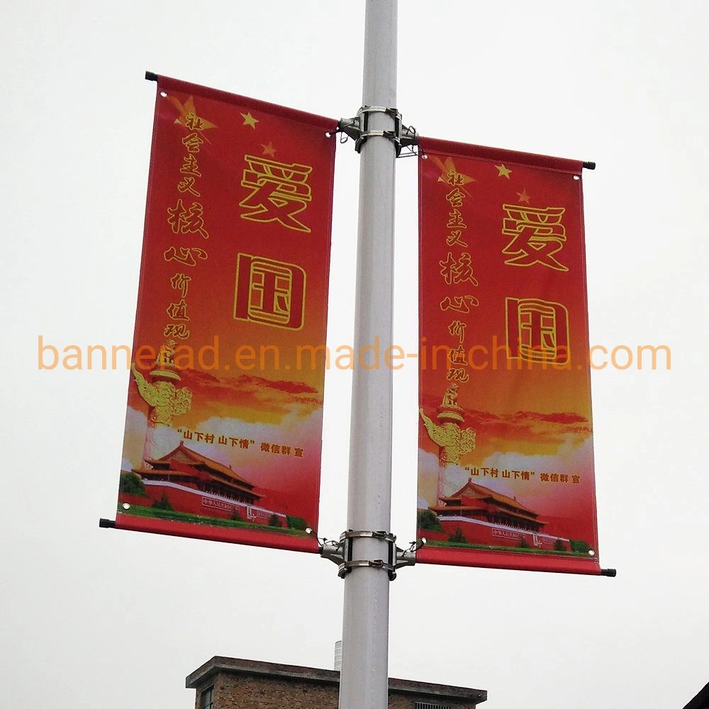 Metal Street Pole Advertising Lamppost Display Holder (BT-BS-072)