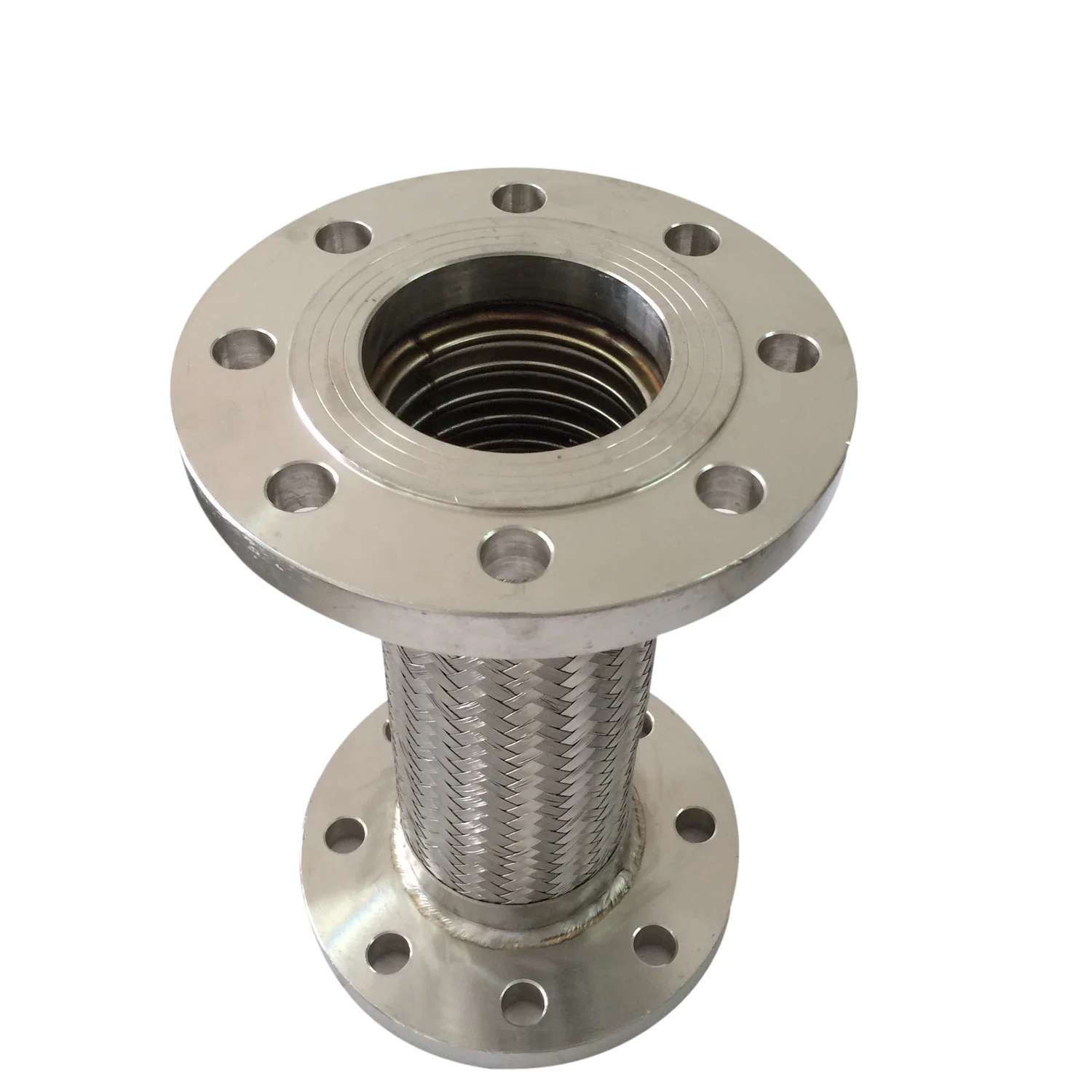 Industrial Custom Pipe Fitting Flange Connection Stainless Steel Large High Pressure Flexible Braided Metal Hose