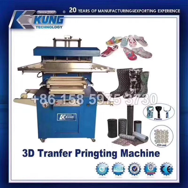 Máquina de impresión de transferencia de 3D de la zapata y la única