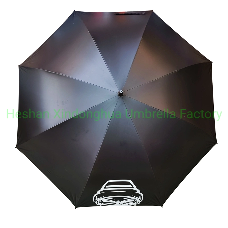 60 Inch Full Printing Strong Windproof Gentlemen Golf Umbrella with Black UV Coating Fabric (GOL-0030FA)