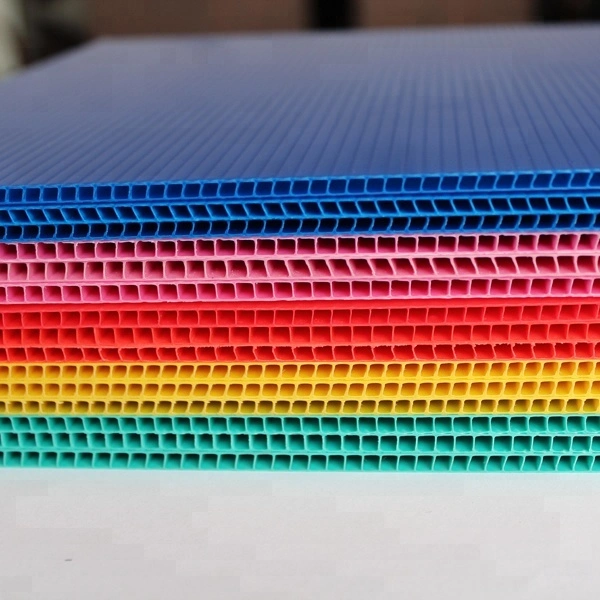 Hollow PP Sheet PP Plastic Hollow Sheet Hollow PP Sheet Fluted Corrugated Sheet Plastic Colors