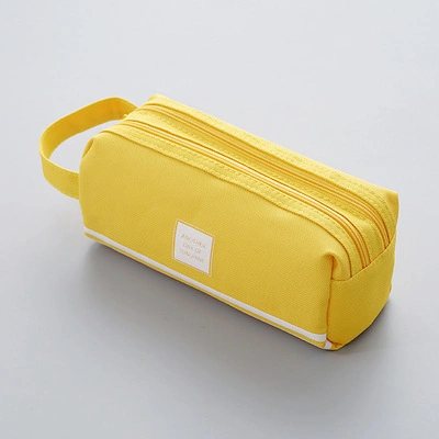 New Pen Bag Creative Large Capacity to Carry a Simple Multi-Functional Double-Layer Pencil Case