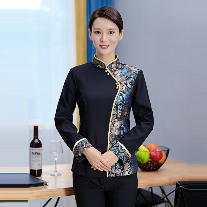 High quality/High cost performance Classic Restaurant Different Colors Service Staff Hotel Uniform