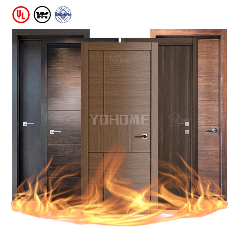 China Top Manufacturer Custom Interior Fire Resistant Doors Timber Fire Rated Door Internal Fire Doors Wooden Fire Door UL