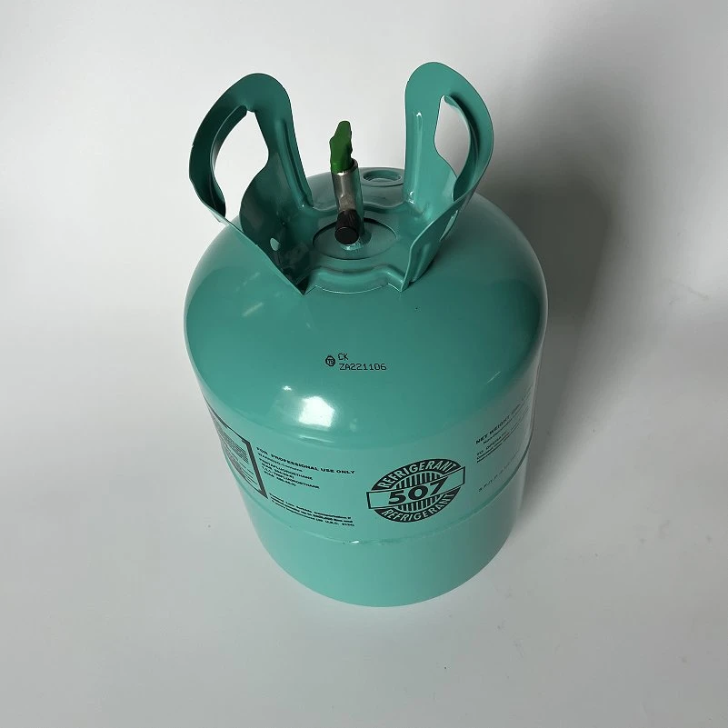 Edelstahl 13,6kg/30lbs Einwegzylinder Gasflasche Gasflasche mit Kältemittelgas R507 99,93 % Reinheit zum direkten Fabrikpreis