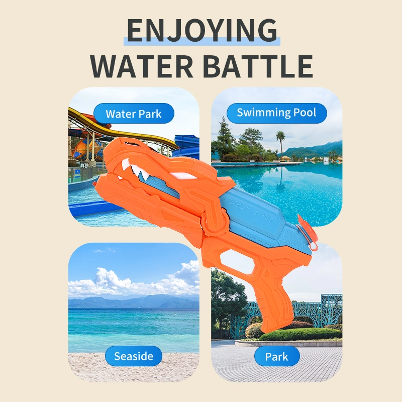 Mayorista/Proveedor de OEM/ODM Color sólido espacio Tyrannosaurus Pistola de Agua para Niños juguetes para exterior de verano jugando Toy juguete Pistola de agua de alta capacidad