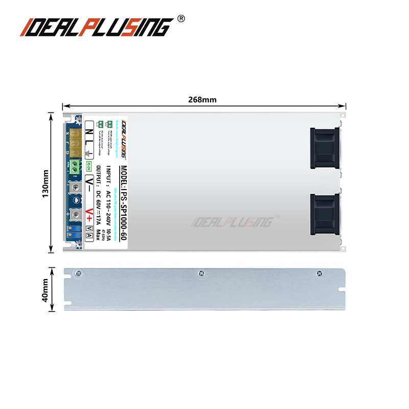 Constant Current Pfc Function 17A 60V 72V 110VDC 150V 1000W Light Transformer AC 120/220V Switching Power Supply for LED Strips
