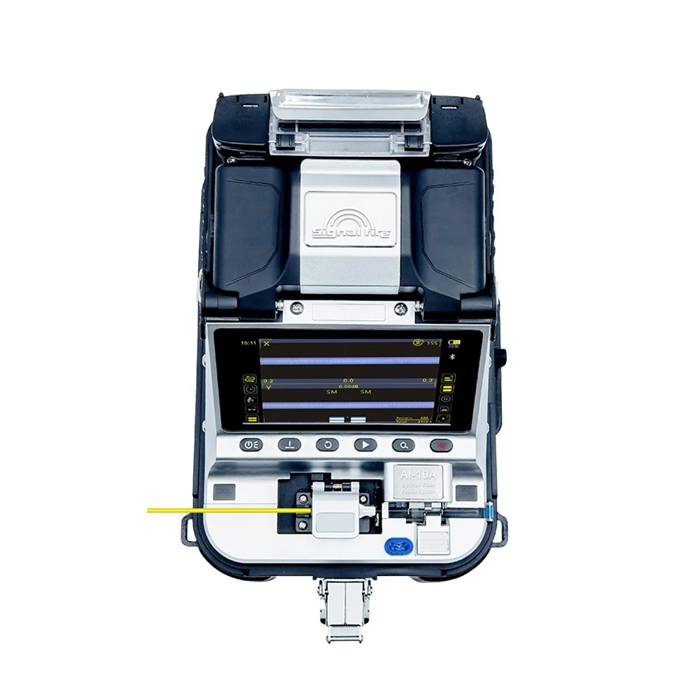 AI-10A Brand Fourth Generation Multi-Language Fiber Fusion Splicer FTTH Máquina de uniones térmicas de fibra