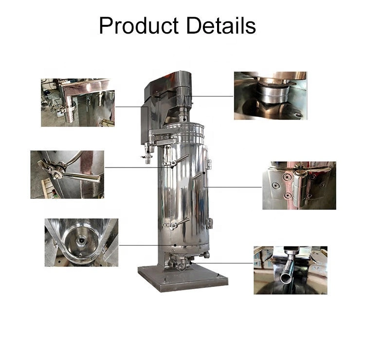 Wet Process GF105 Tubular Centrifuge Virgin Coconut Oil Extracting Machine with High Speed