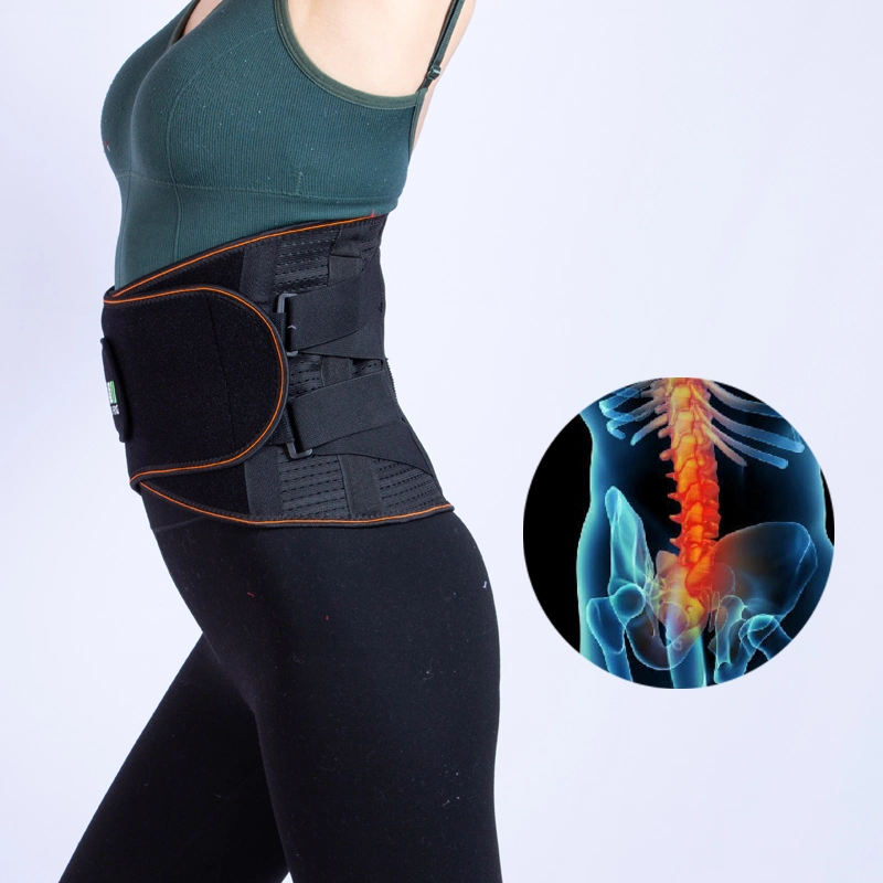 Unisex Waist Trimmer Belt Support Brace Adjustable Breathable Lumbar Back Brace Medical