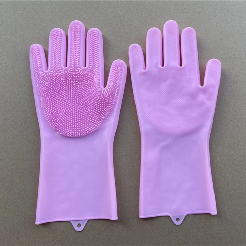 Guantes multifunción de silicona para el hogar para lavado de limpieza