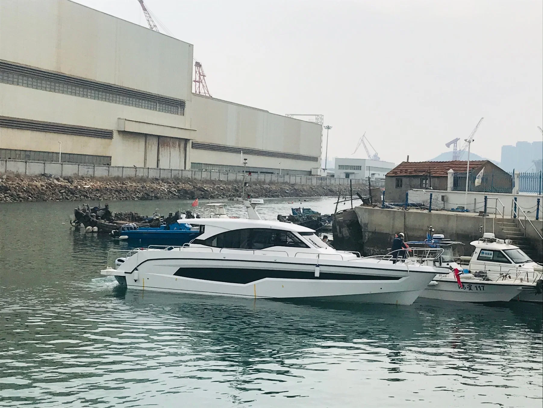 46FT 14m fibra de vidro motor Yacht Pesca embarcação / velocidade Barco / resgate barco para 12 pessoa