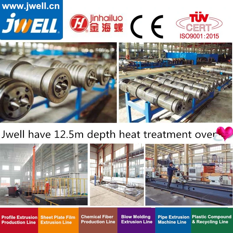 Jwell -Conical Twin Screw and Barrel for Recycling Making Extrusion Machine with Factory Price