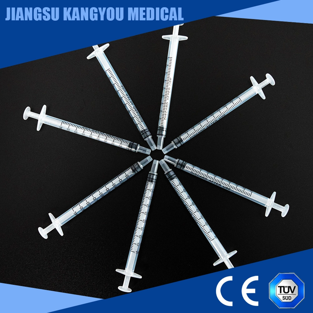 CE Medical Safety Single Use Sterile Injection Plastic Syringe with/Without Needles