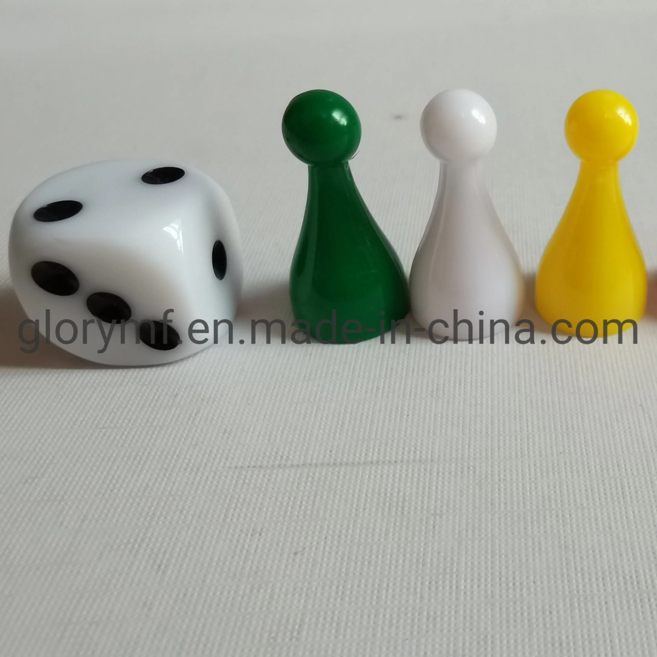 Wholesale/Supplier Customize Accessories of Board Game Plastic Sandtimer Dice Pawn