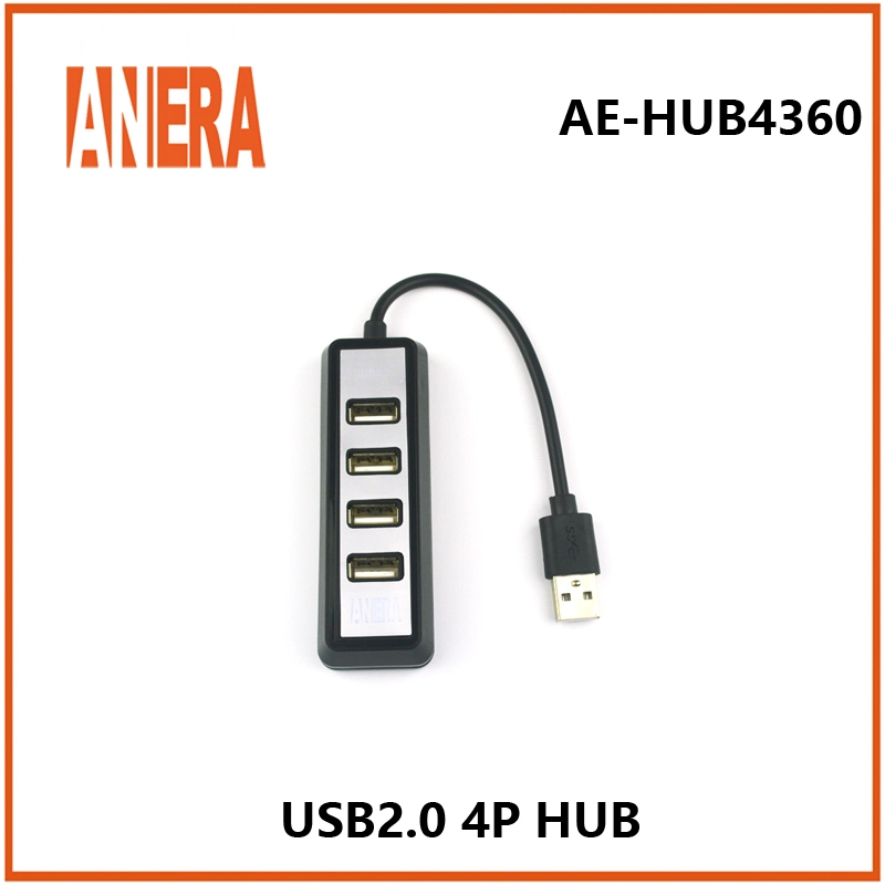 Anera Nouveau Hub USB 3.0 2.0 à Haute Vitesse Mince et Léger avec 4 Ports et Câble pour Ordinateur Portable PC