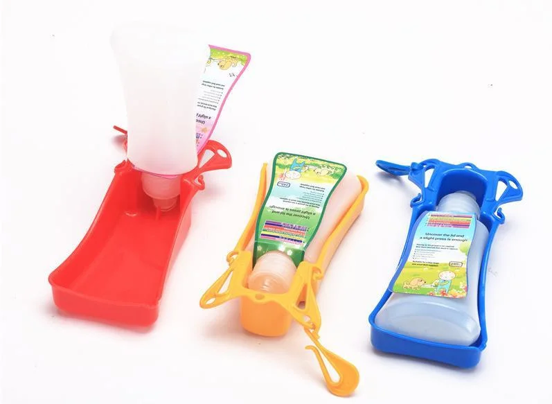 Plastic Portable Foldable feeder PET Supplies Dog Drinking Portable Kettle