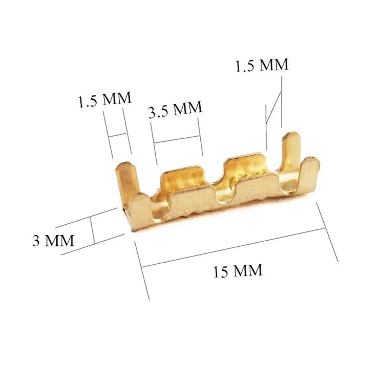 Cabo de União de tipo U de compressão a frio de 0.5 mm de comprimento em forma de U Conector do terminal do fio elétrico