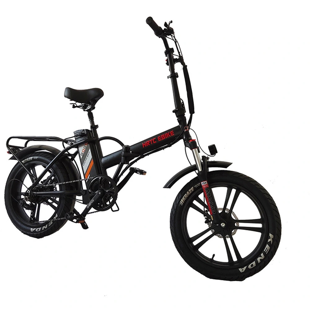 2021 Vélo électrique pliant/pliable à pneus gras en aluminium au carbone en gros en Chine avec moteur 350W/750W, batterie au lithium, écran LCD à vendre.