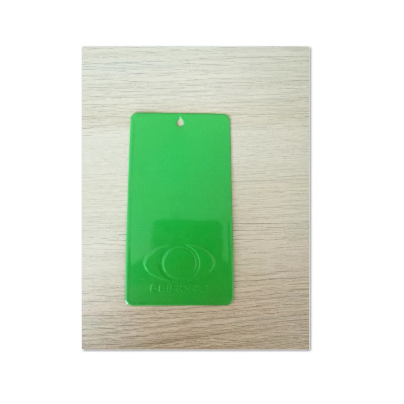 Smooth Glossy Yellow Green Color Ral6018 Paint Powder Coating