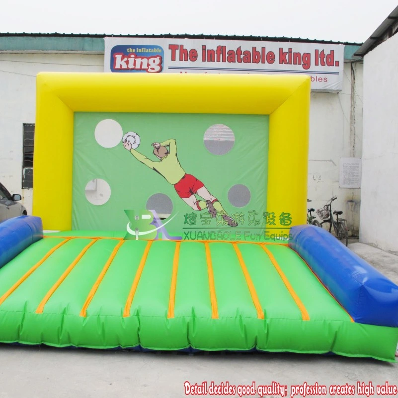 Kids Inflatable Soccer Goal Shooting out Carnival Games, Inflatable Jumping Sport Game Football Gate Target Kick