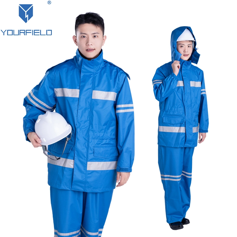 High Vis Clothing Working Uniform Electrical Safety Antistatic Workwear Suit