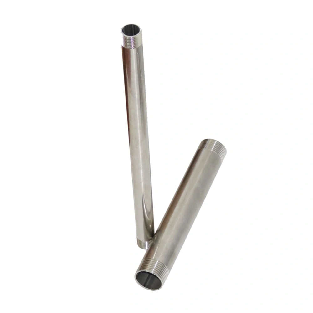 8/10/15/20cm 1" Male Thread Double Head 304 Stainless Steel Tube