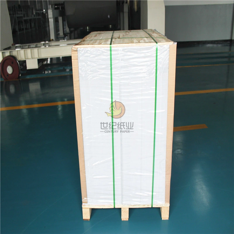 70X50mm C1s Adhesive Glossy Coated Art Paper Factory