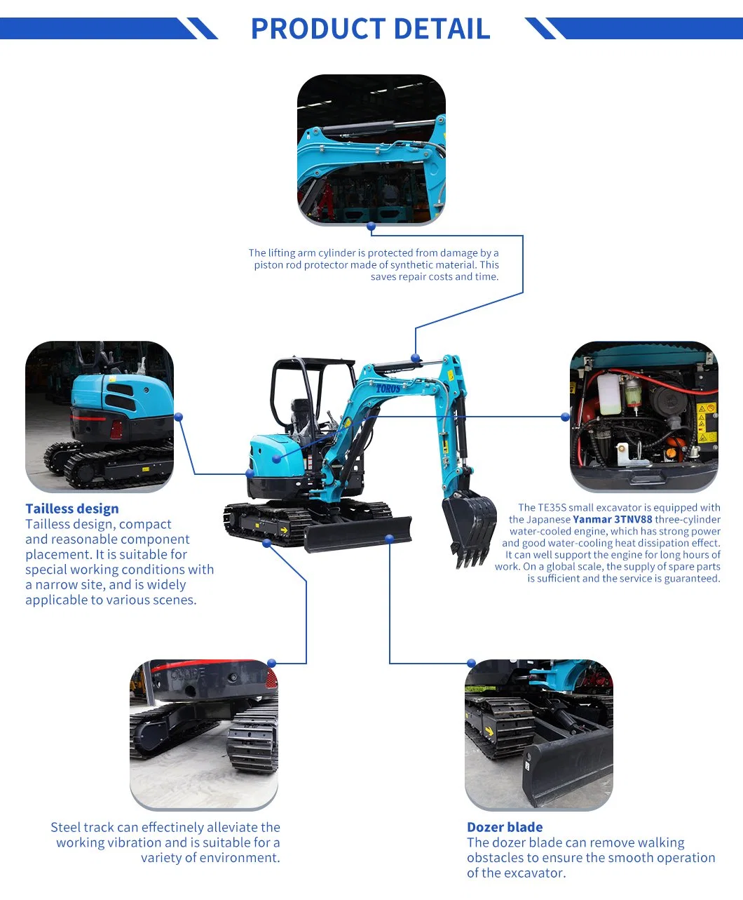 Hot Sale China Cheap Economic 3.3 Ton 3375 Kg Mini Hydraulic Crawler Excavator Swing Boom/CE ISO EPA/Constrution/Backhoe/Cabin