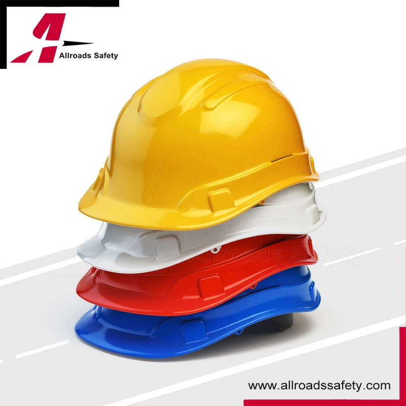 HDPE Buckle Plastic Lining Labor Protection Hard Hats Construction Site Safety Helmet