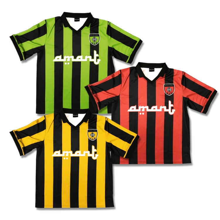 Custom Teamwear Design Color Sublimation Vintage Soccer Uniform Football Jersey Shirts