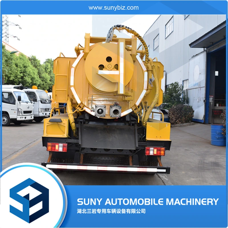 Sinotruk 2-4cbm High Pressure Washing Vacuum Sewer Cleaner Flushing Vehicle Sewage Suction Tank Fecal Sludge Truck for Sale