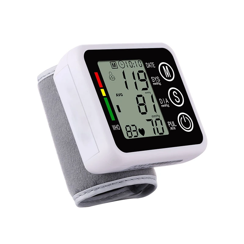 Smart poignet numérique portable Moniteur de pression sanguine Bp sphygmomanomètre d'étalonnage de la machine du sang périphérique de compteur