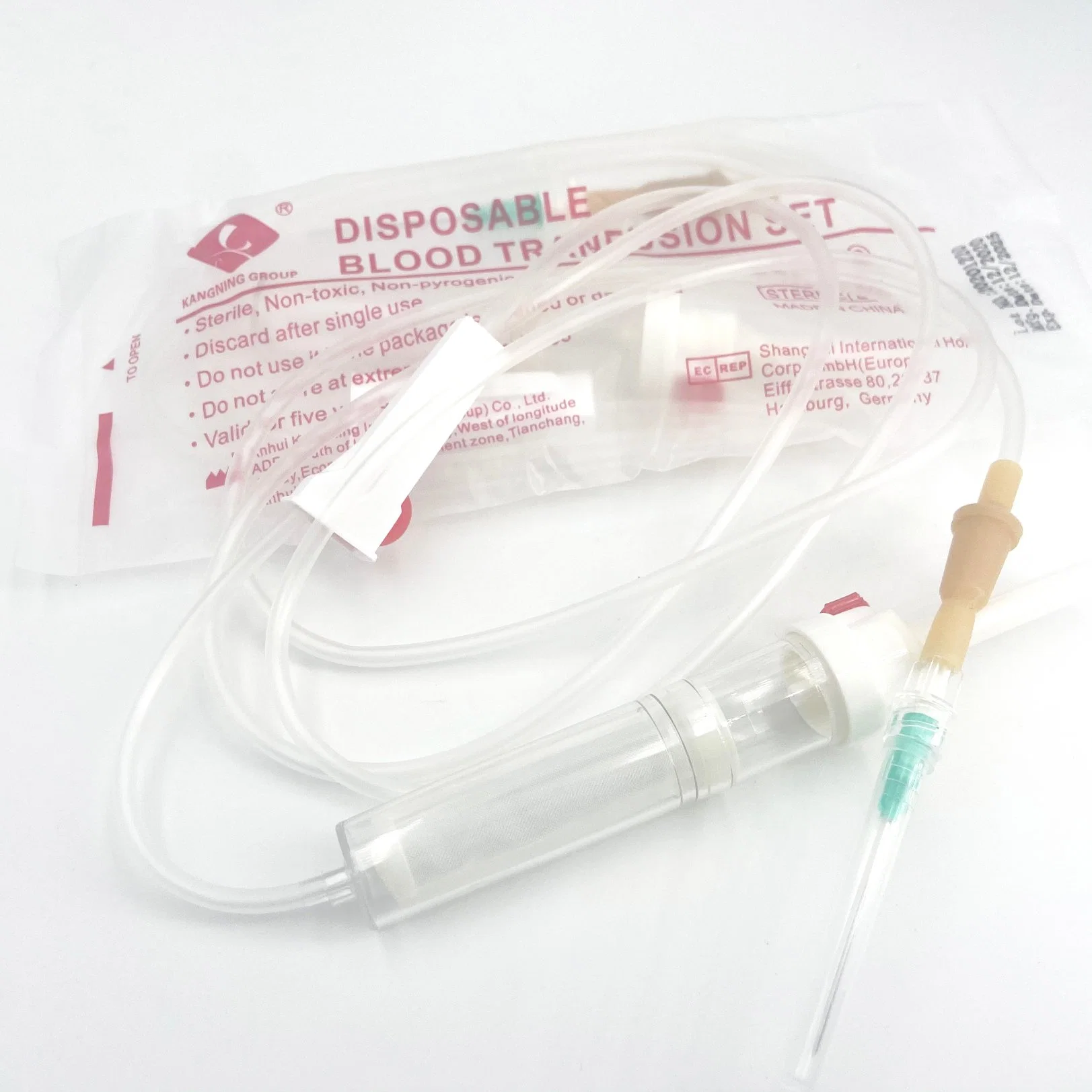 21g Disposable Medical Blood Transfusion Set with Screw Needle CE/ISO