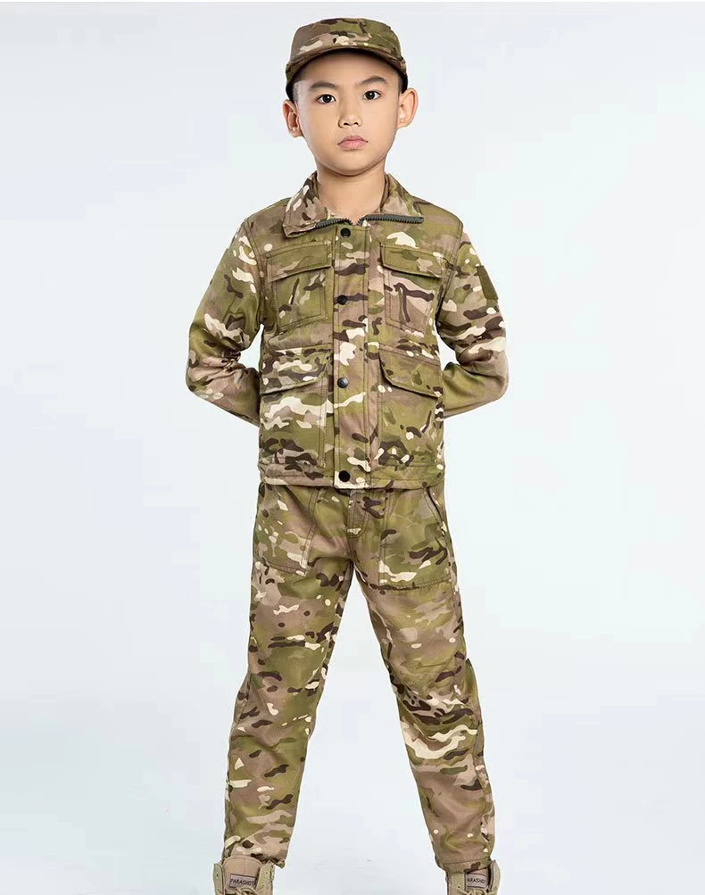 Children Camouflage Suit Outdoor Training Military Uniform