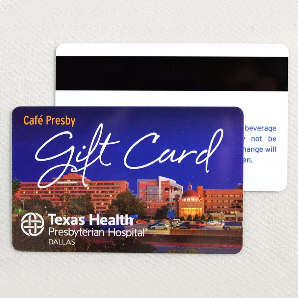 Customized Printing Magnetic Stripe Card with Durable Frosted Gold Foil Plastic Gift Cards