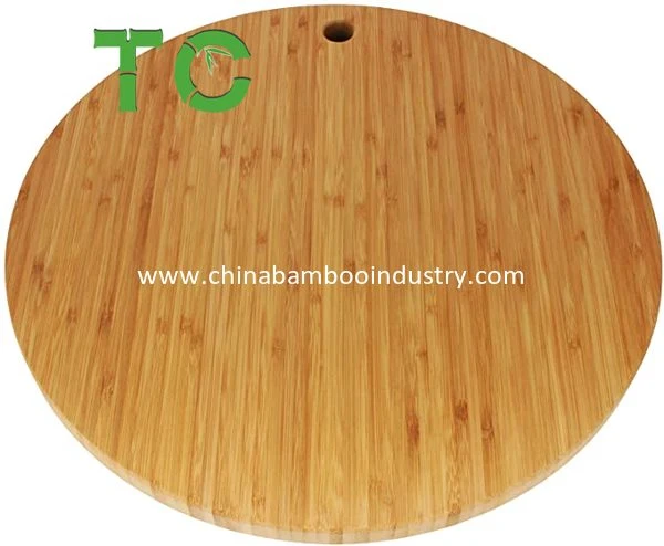 Hot Selling Round Bamboo Cutting Board Chopping Boards Solid Wood Cutting Board with Hole